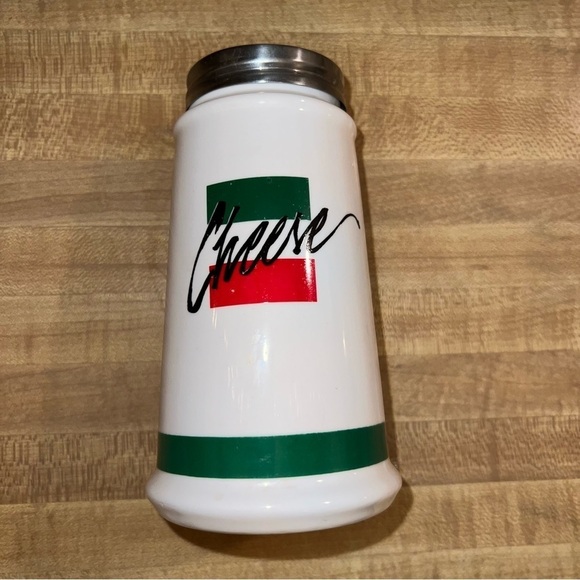 Vintage Ceramic Italian Parmigiana Cheese Shaker Mid Century Italian Flag - Picture 7 of 7